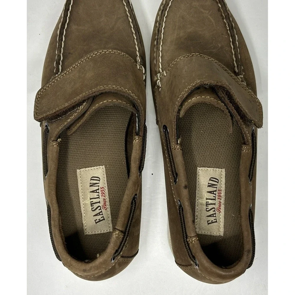 Eastland Men's Leather Boat Shoes Size 8D Style 7027-56 Brown Preppy Dress Shoes